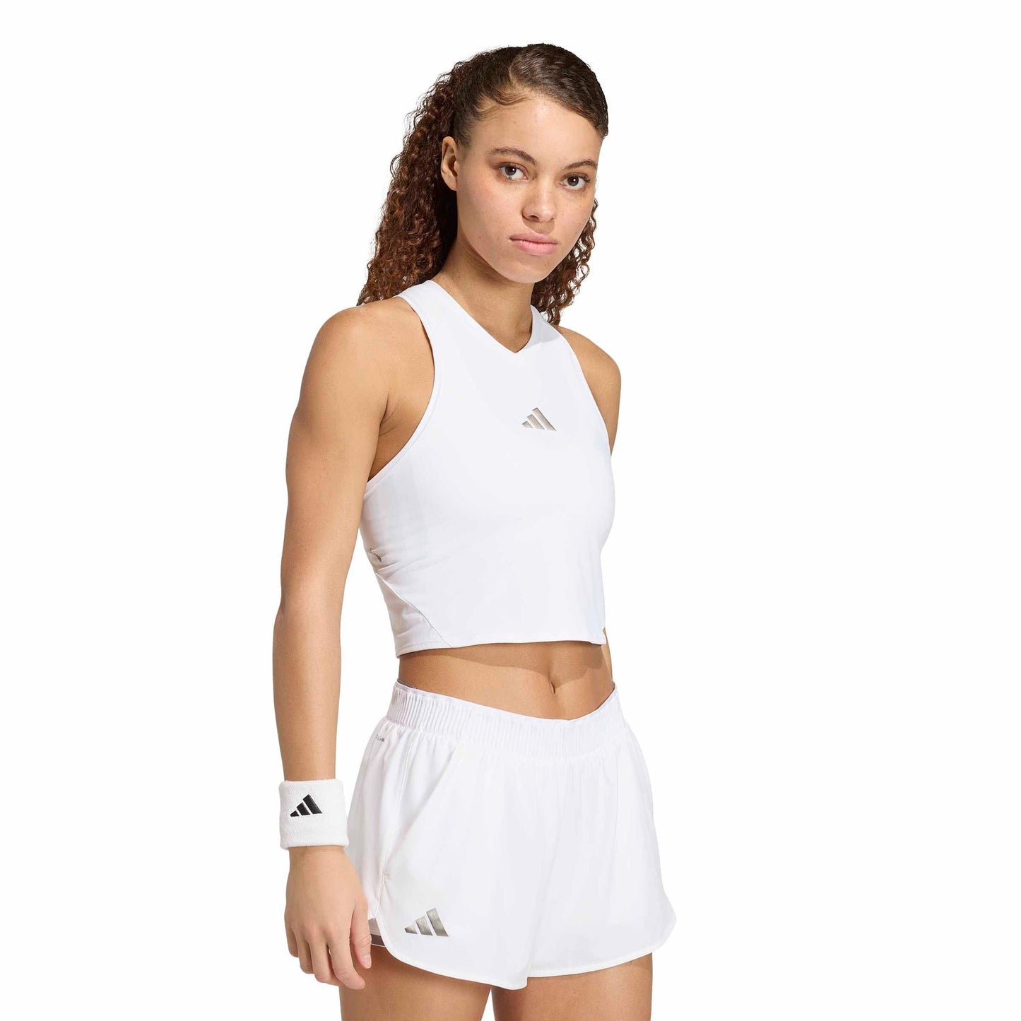adidas Y- Pro Crop Camiseta de tirantes Mujeres - blanco, negro