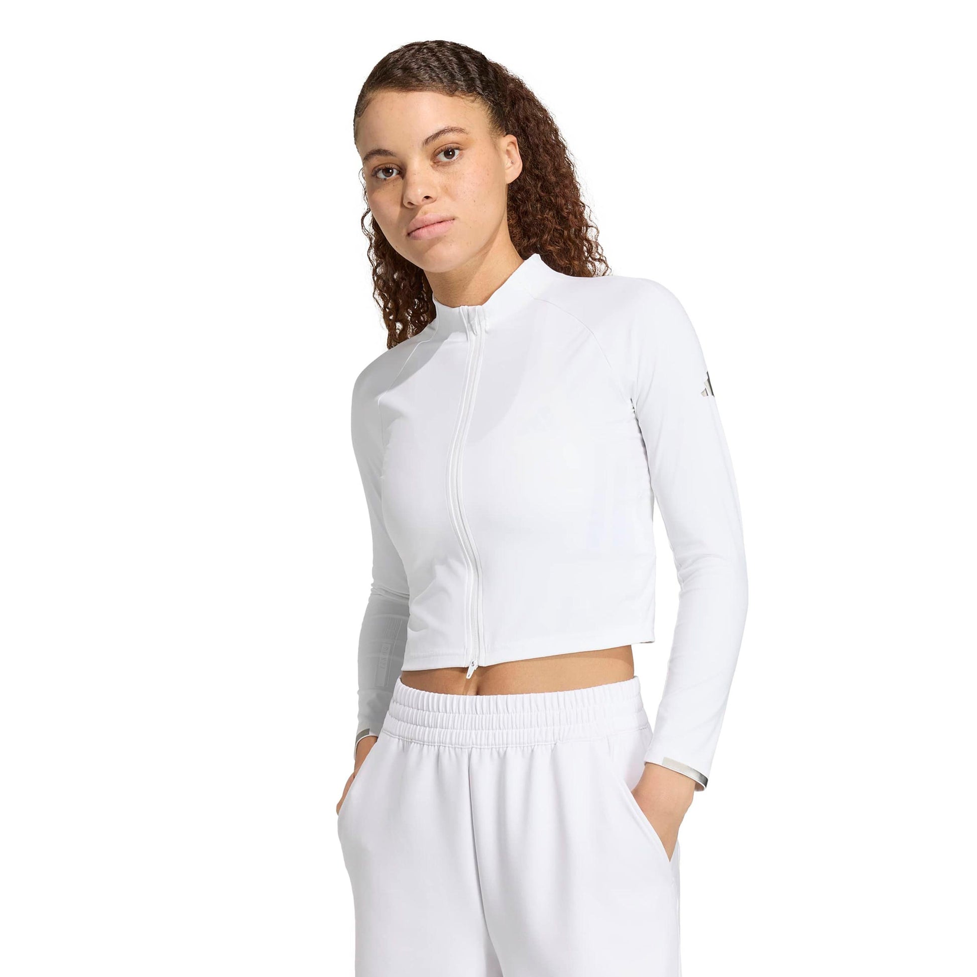 adidas Pro Camiseta de manga larga Mujeres - blanco