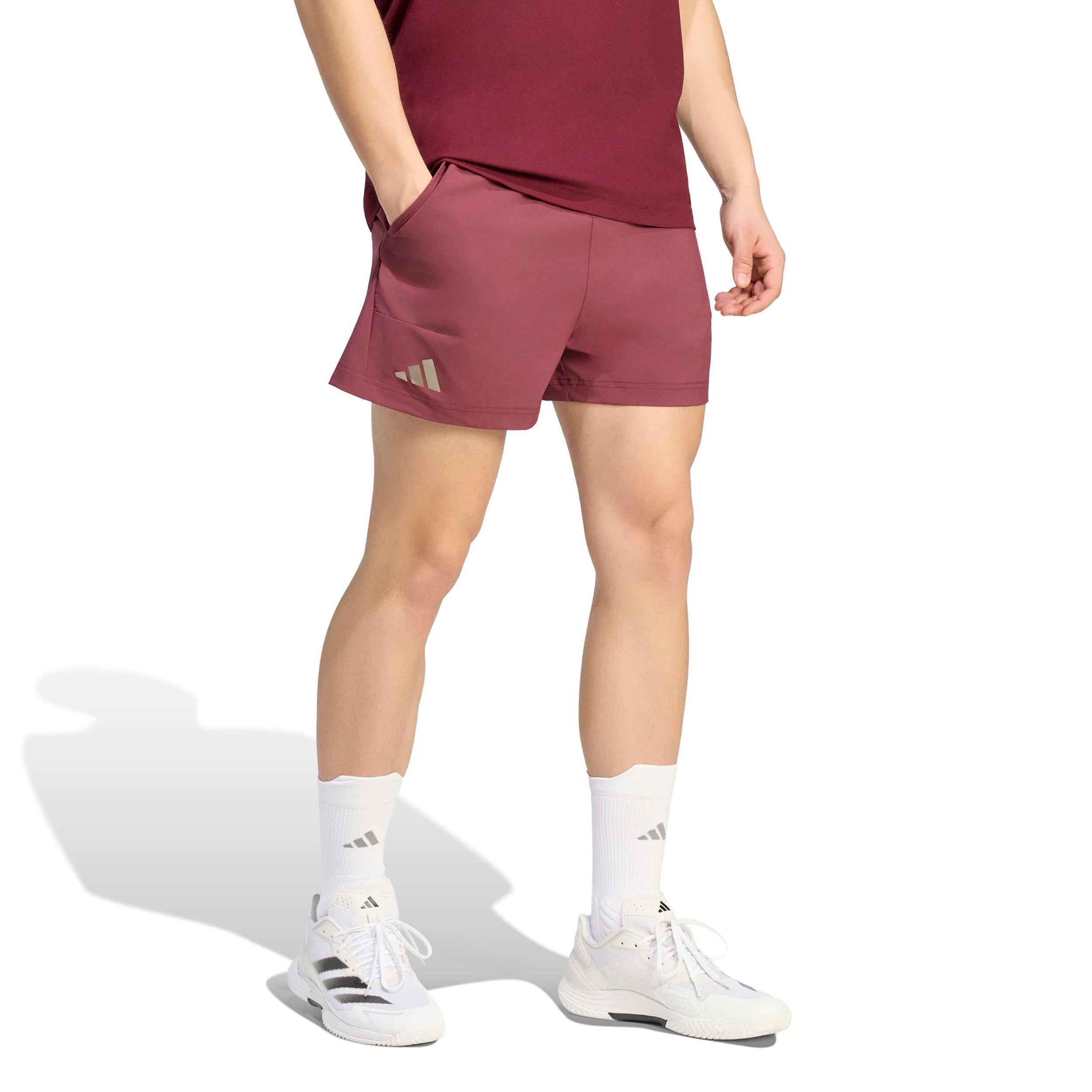 adidas Short & Tight Set Shorts Hombres - rojo vino