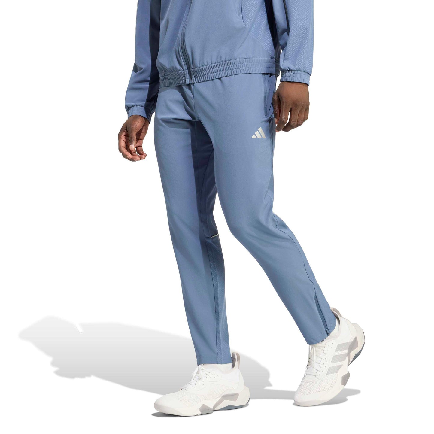 adidas Tech Pantalón de entrenamiento Hombres - azul-gris