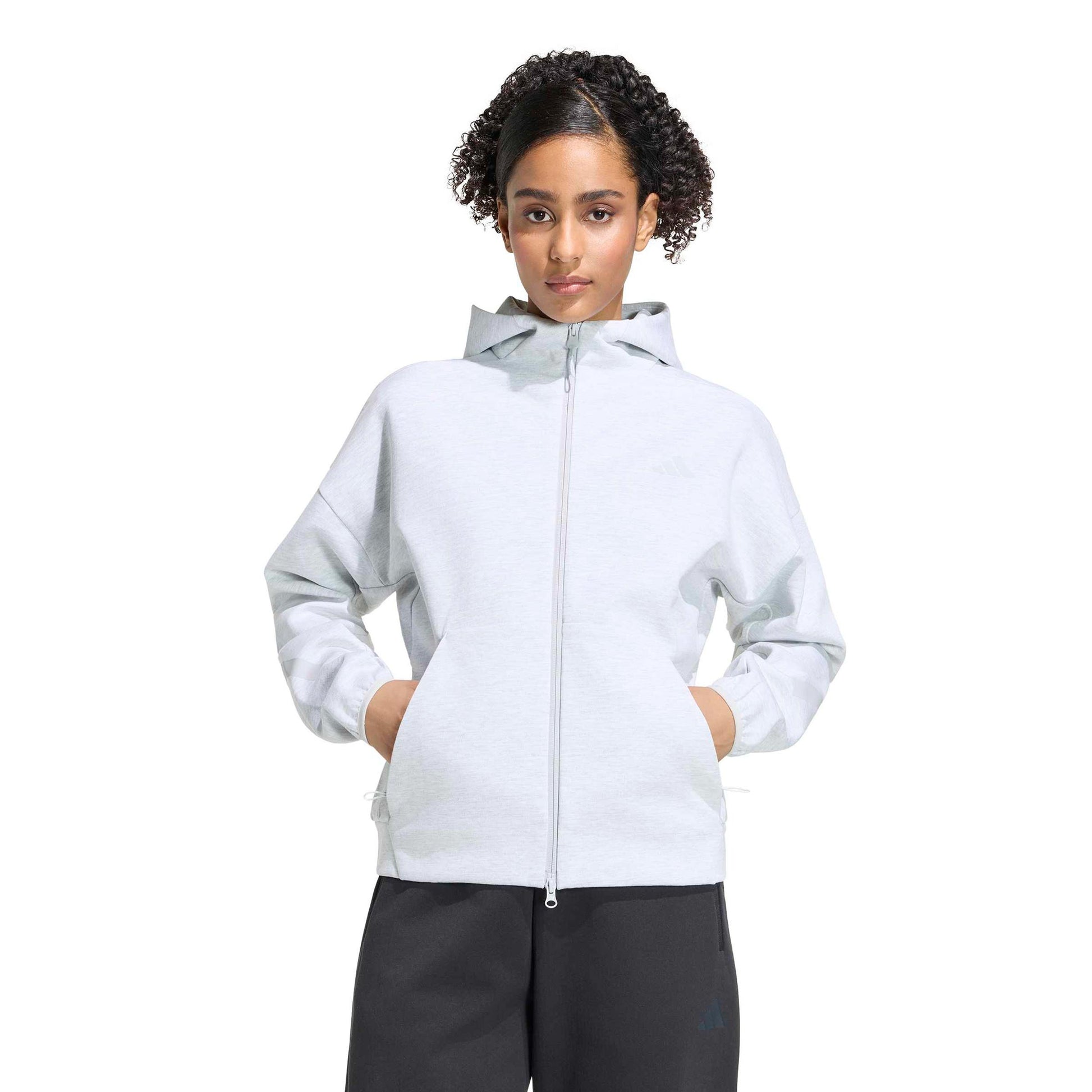 adidas Z.N.E. Sudadera con cremallera Mujeres - gris claro