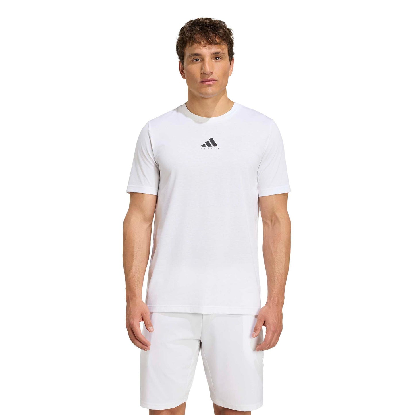 adidas Camiseta de manga corta Hombres - blanco, multicolor