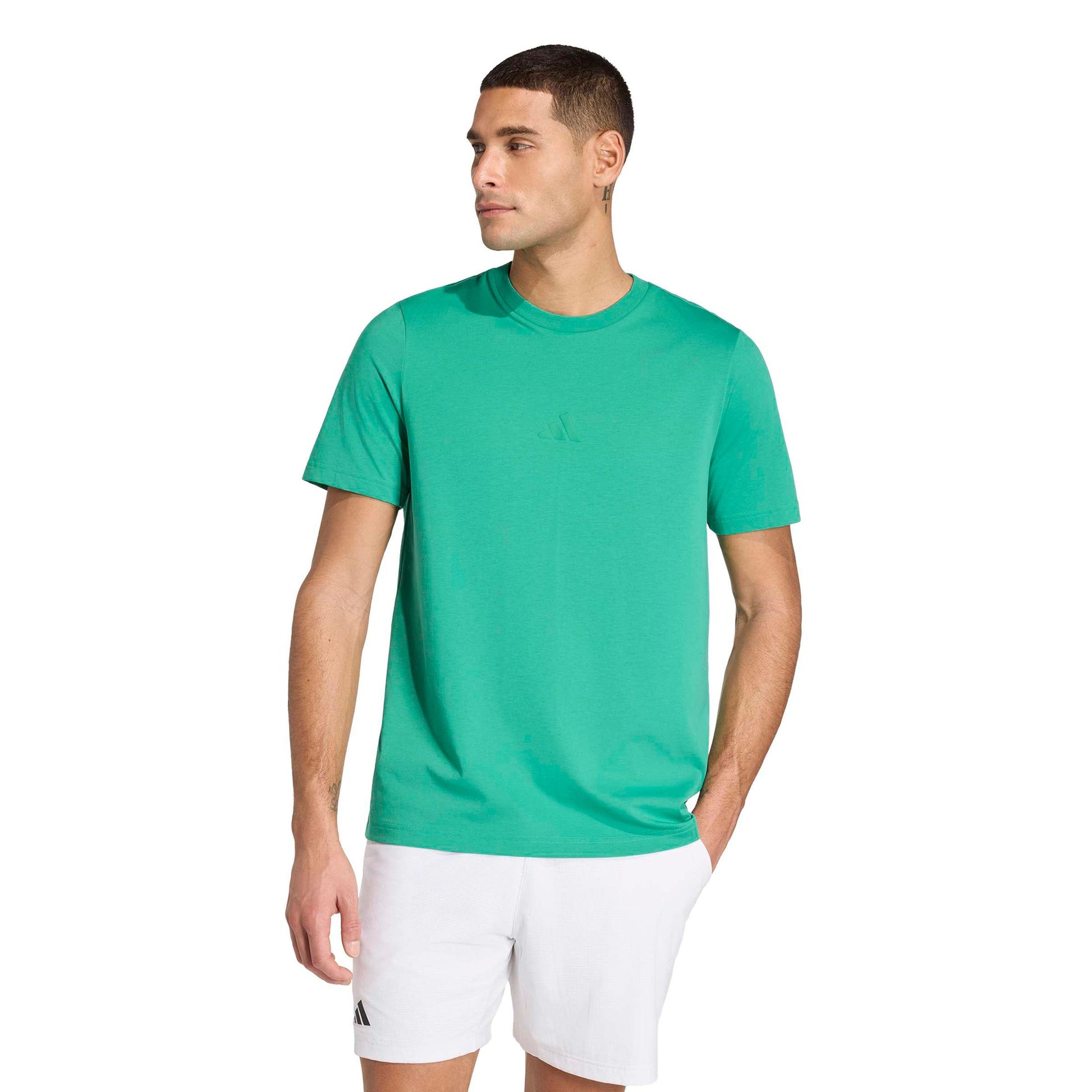 adidas Graphik Camiseta de manga corta Hombres - verde oscuro