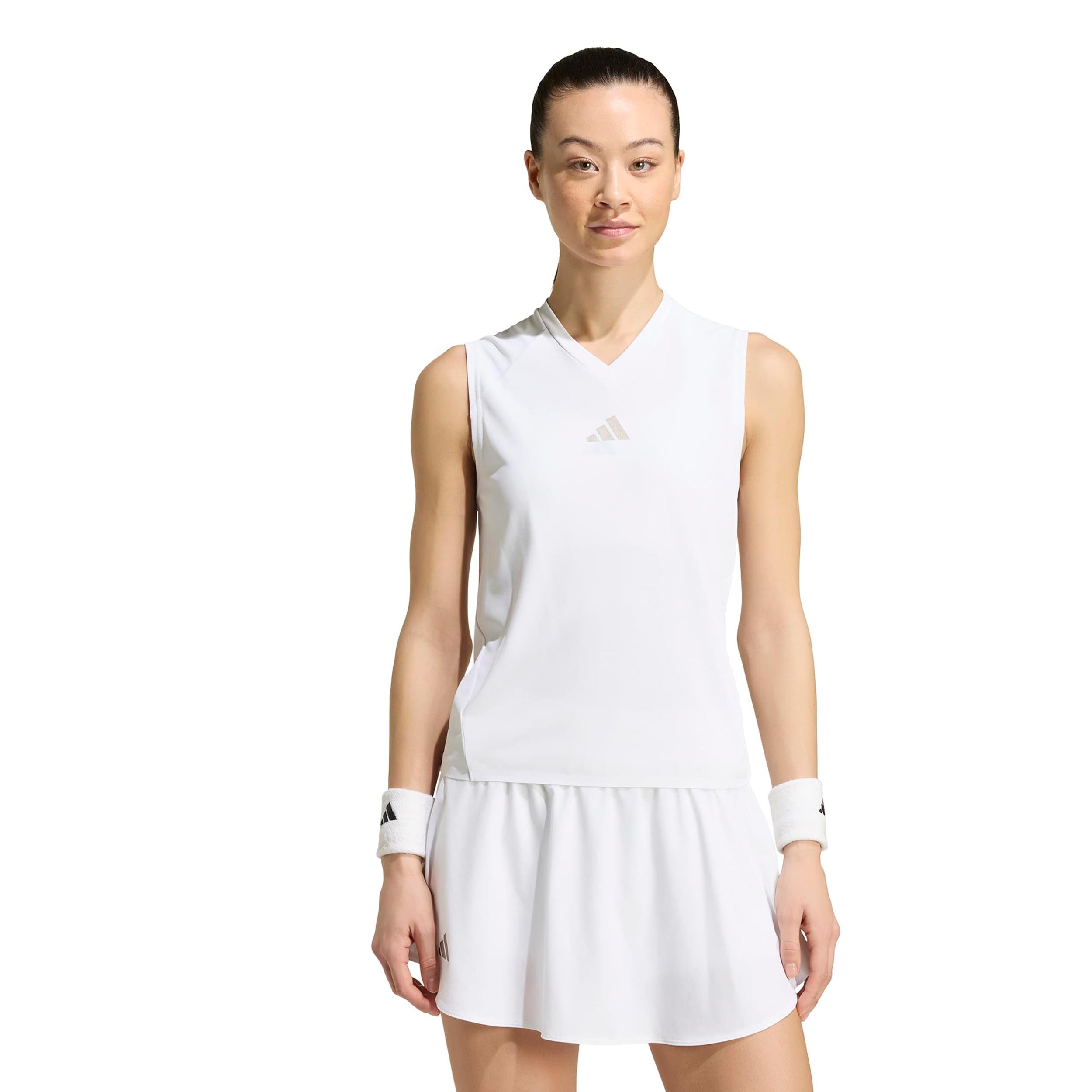 adidas Match Pro Camiseta de tirantes Mujeres - blanco