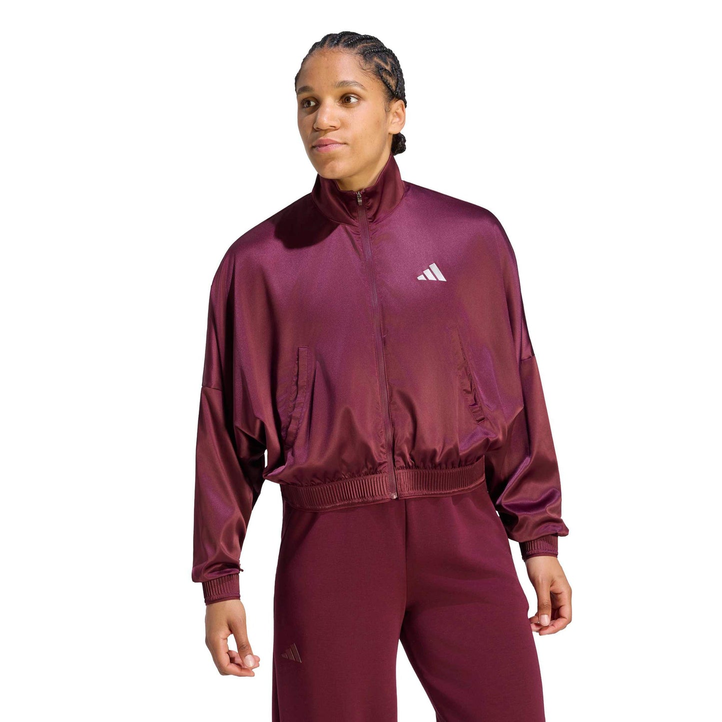 adidas Cover Chaqueta de entrenamiento Mujeres - rojo vino