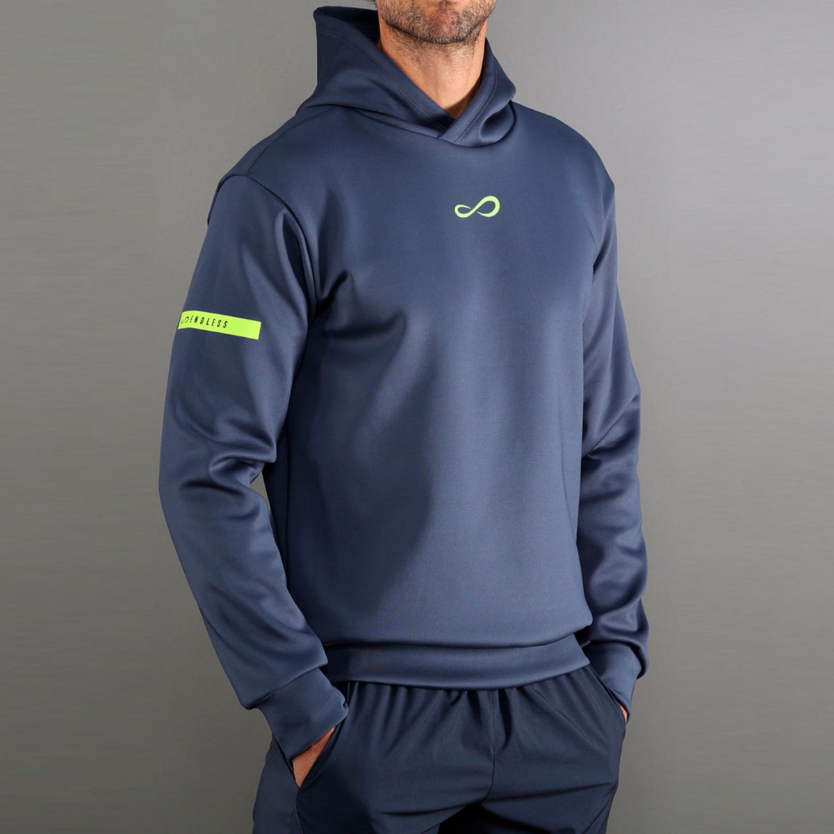 Endless SNIPER Sudadera con capucha Hombres - azul, amarillo neón