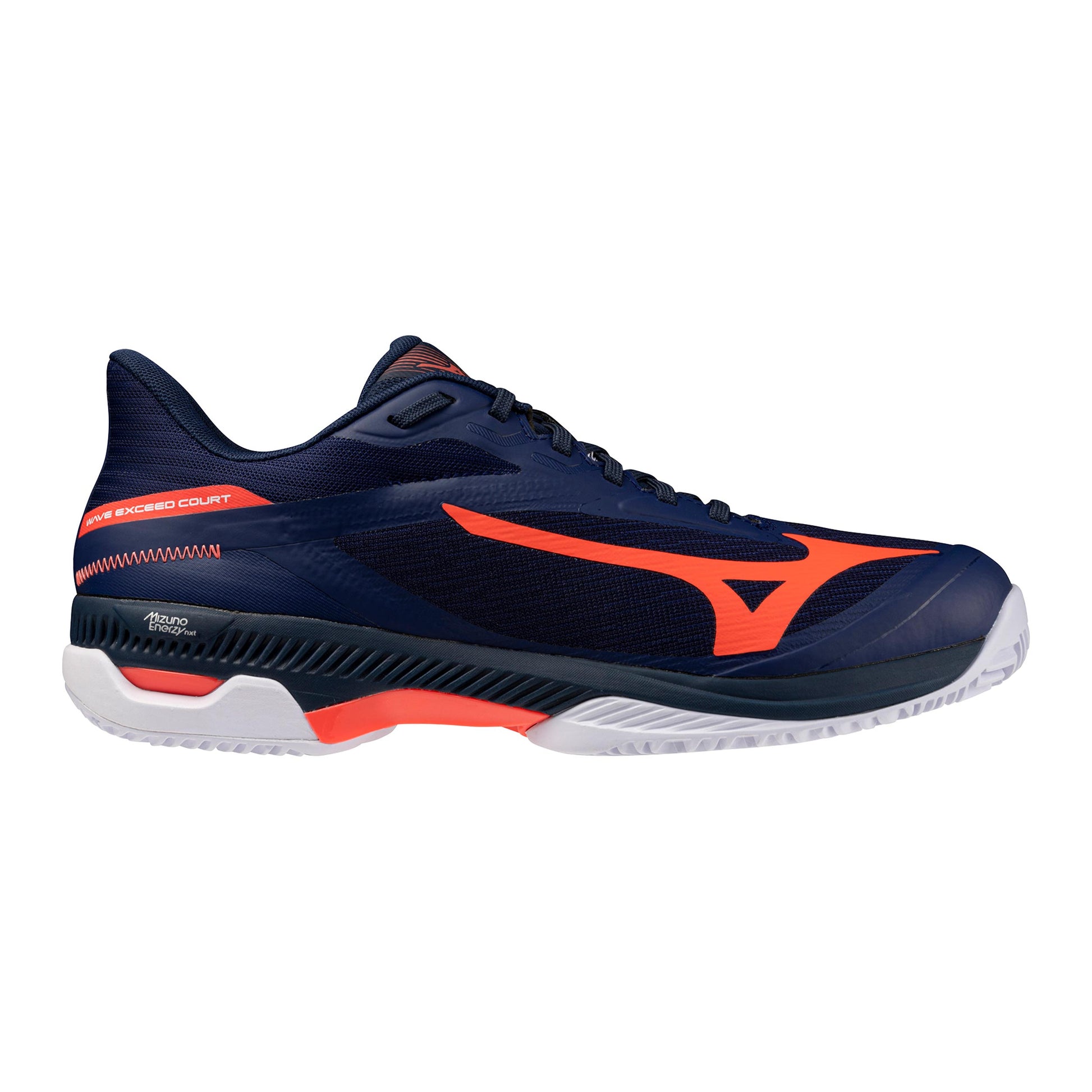 Mizuno Wave Exceed Court Zapatilla tierra batida Hombres - azul oscuro, naranja