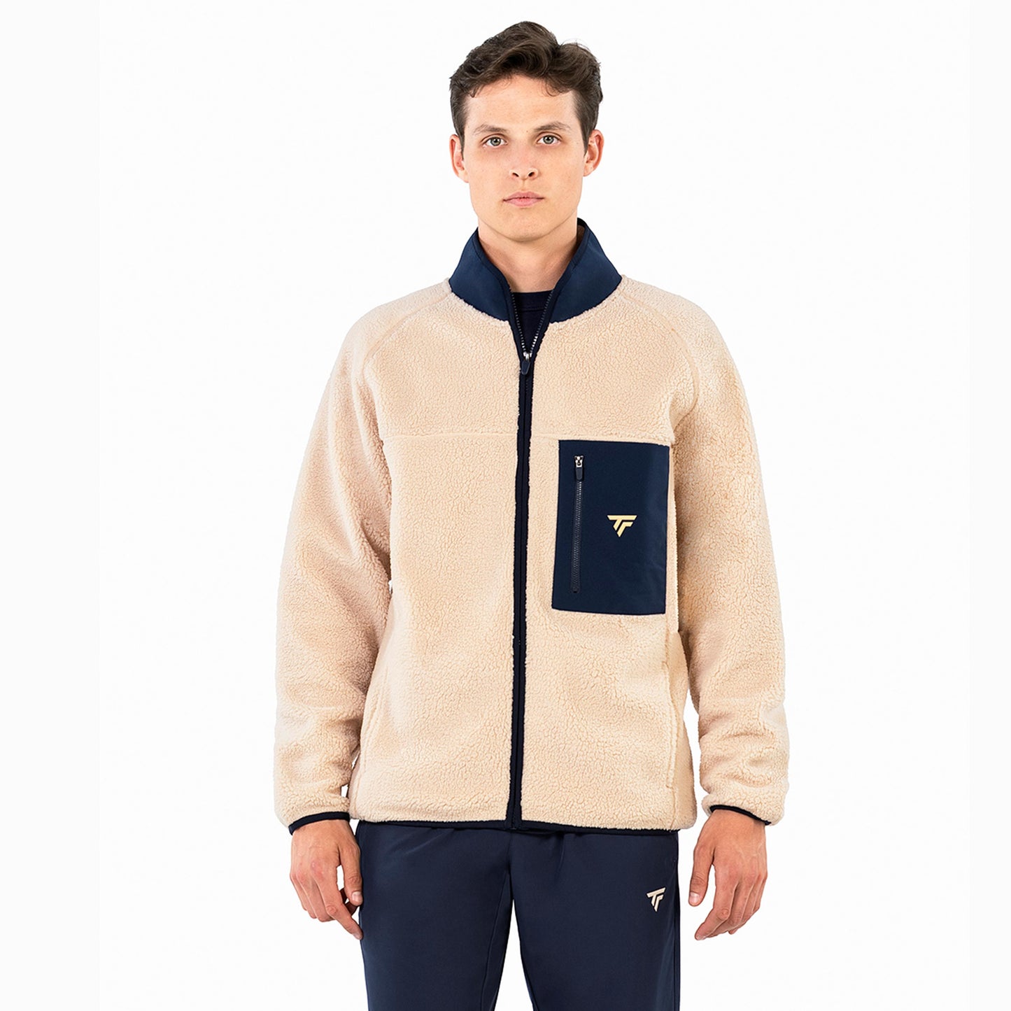 Tecnifibre Sherpa Chaqueta de entrenamiento Unisex - beige, azul oscuro