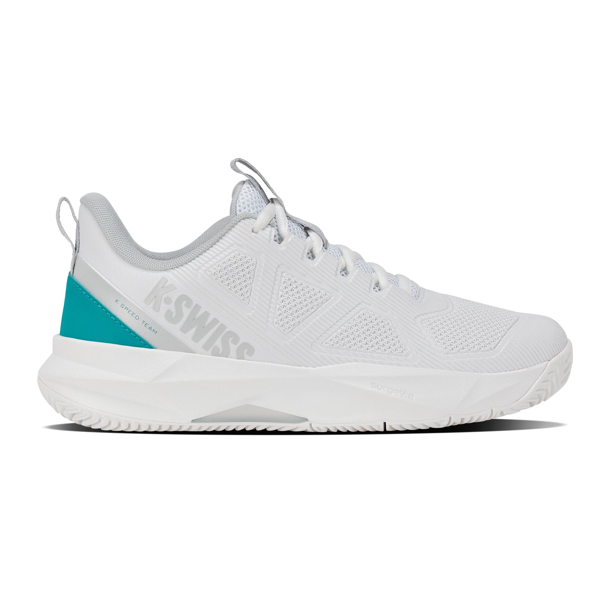K-Swiss K-Speed Team Zapatilla tierra batida Mujeres - blanco, turquesa