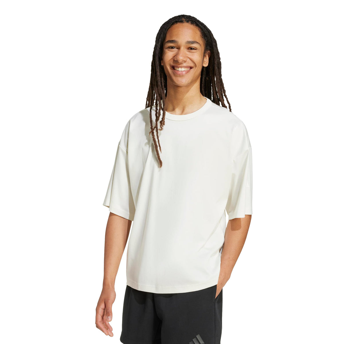 adidas Soft Lux Camiseta de manga corta Hombres - blanco roto