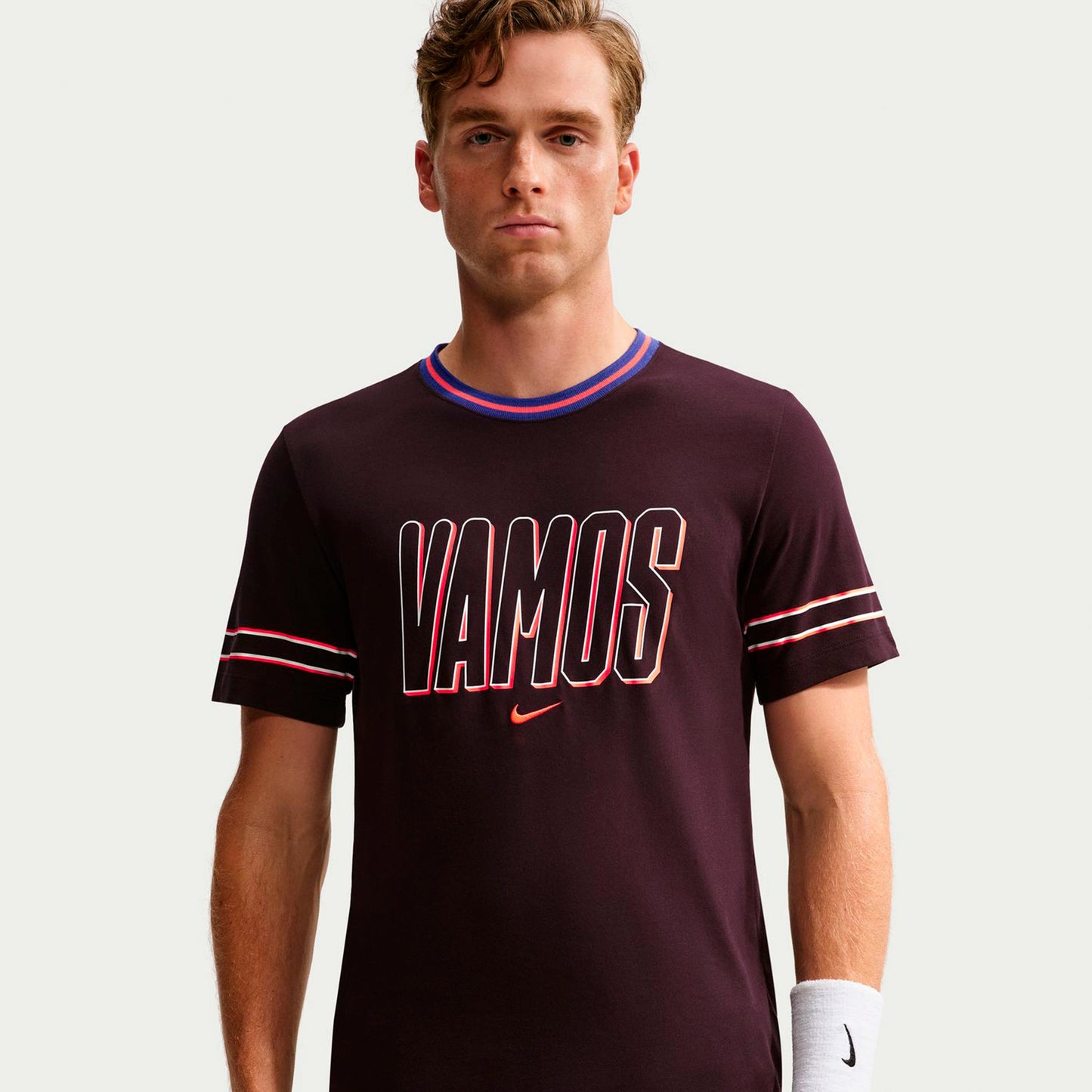 Nike Court Dri-Fit Camiseta de manga corta Hombres - rojo vino