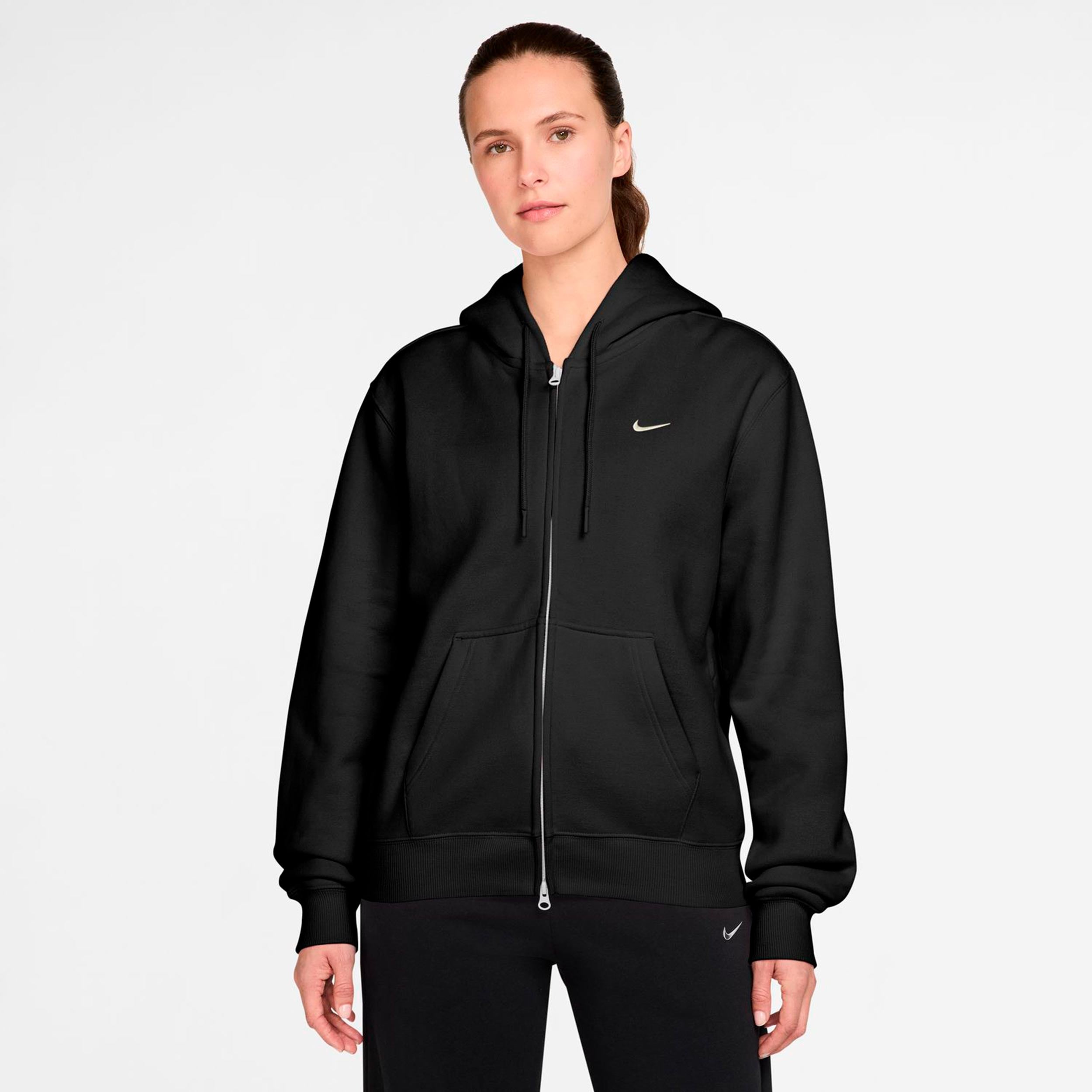 Nike Studio Fleece Sudadera con cremallera Mujeres - negro