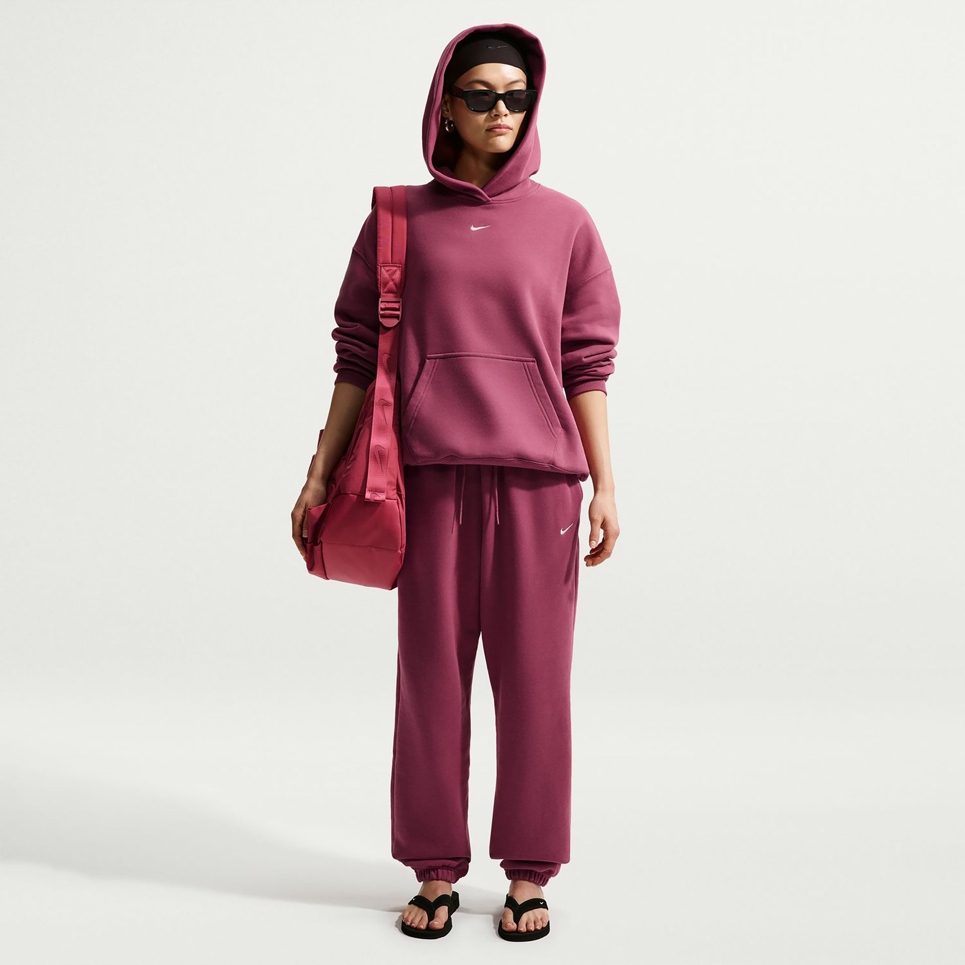 Nike Studio Fleece Pantalón de entrenamiento Mujeres - malva