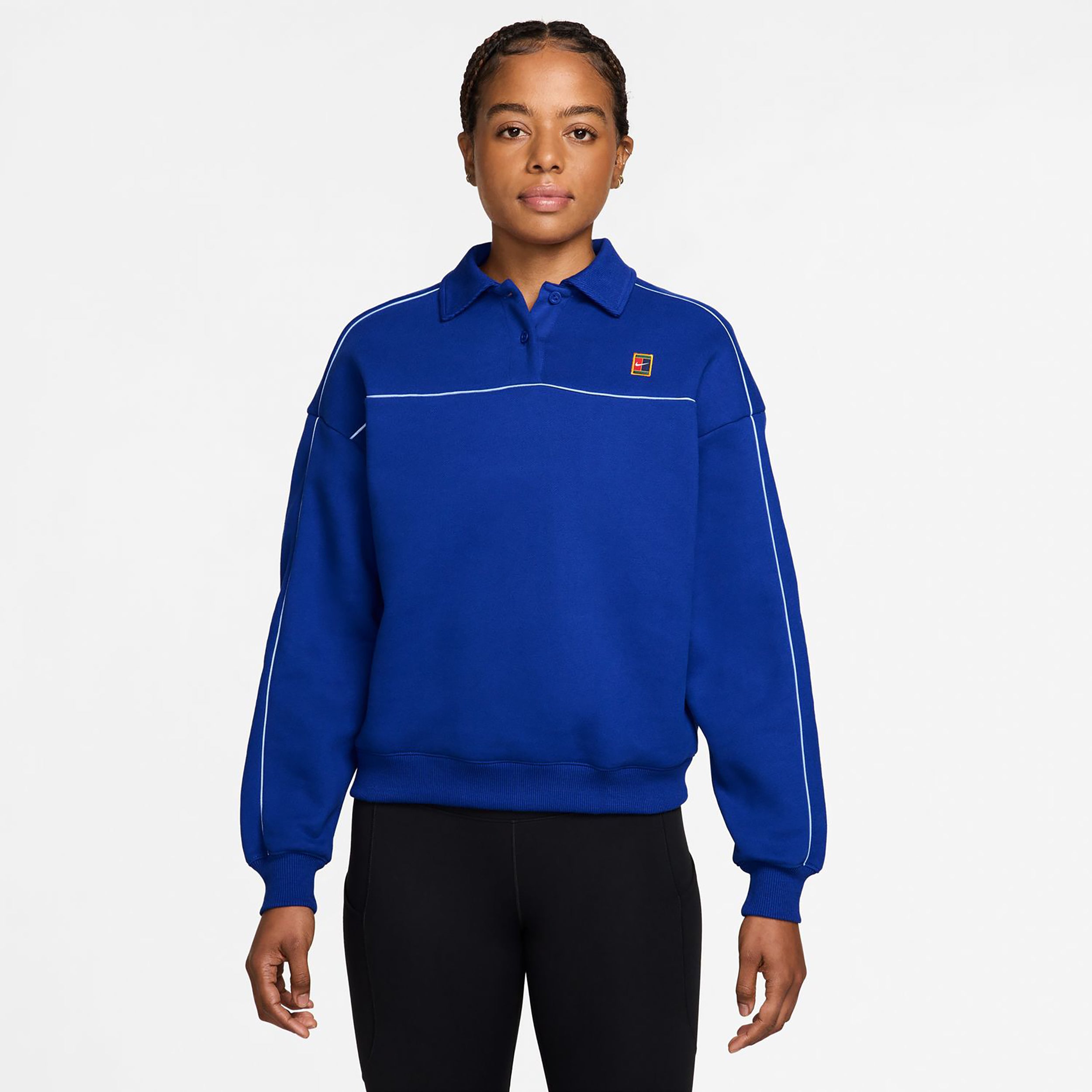 Nike Court Camiseta de manga larga Mujeres - azul oscuro