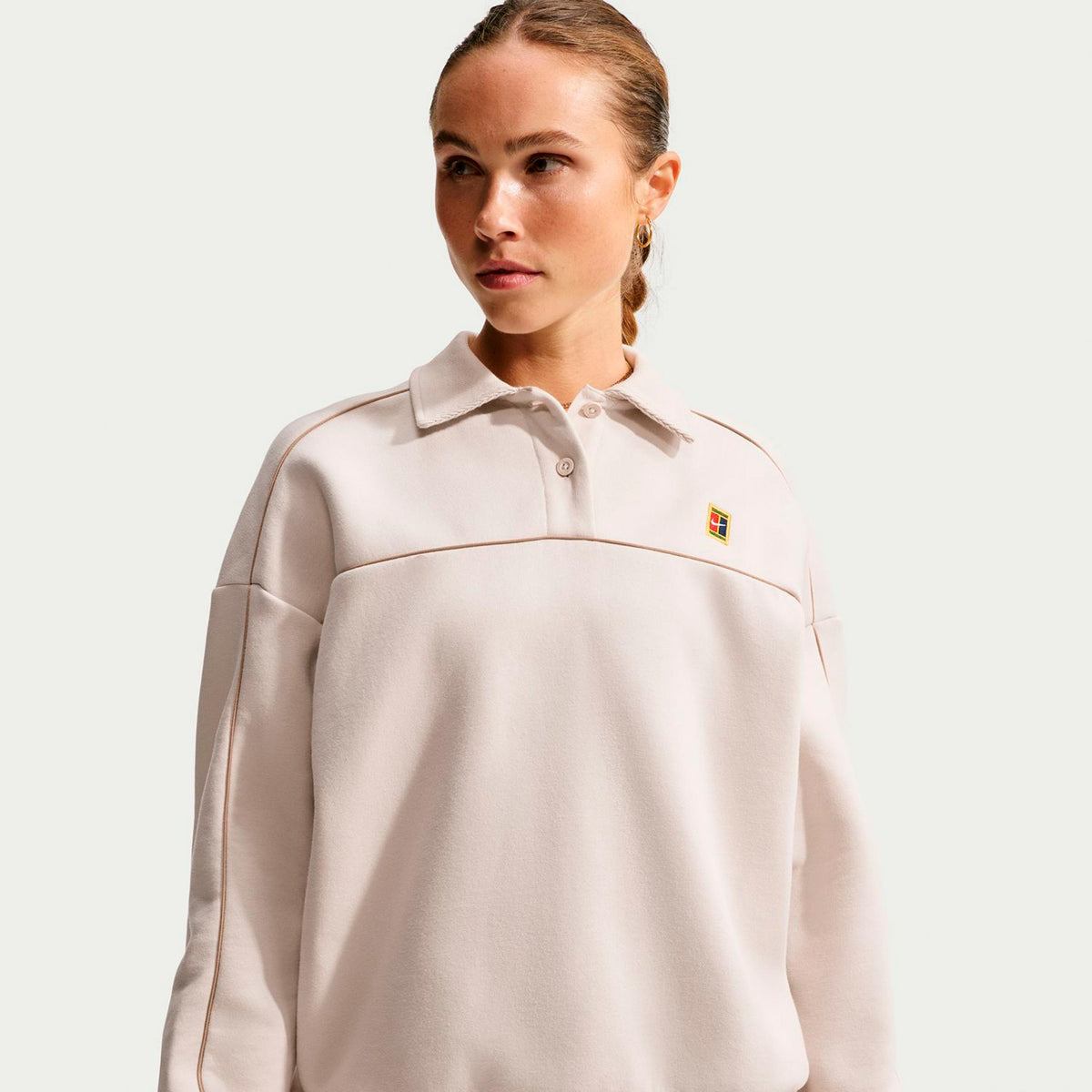 Nike Court Camiseta de manga larga Mujeres - crema