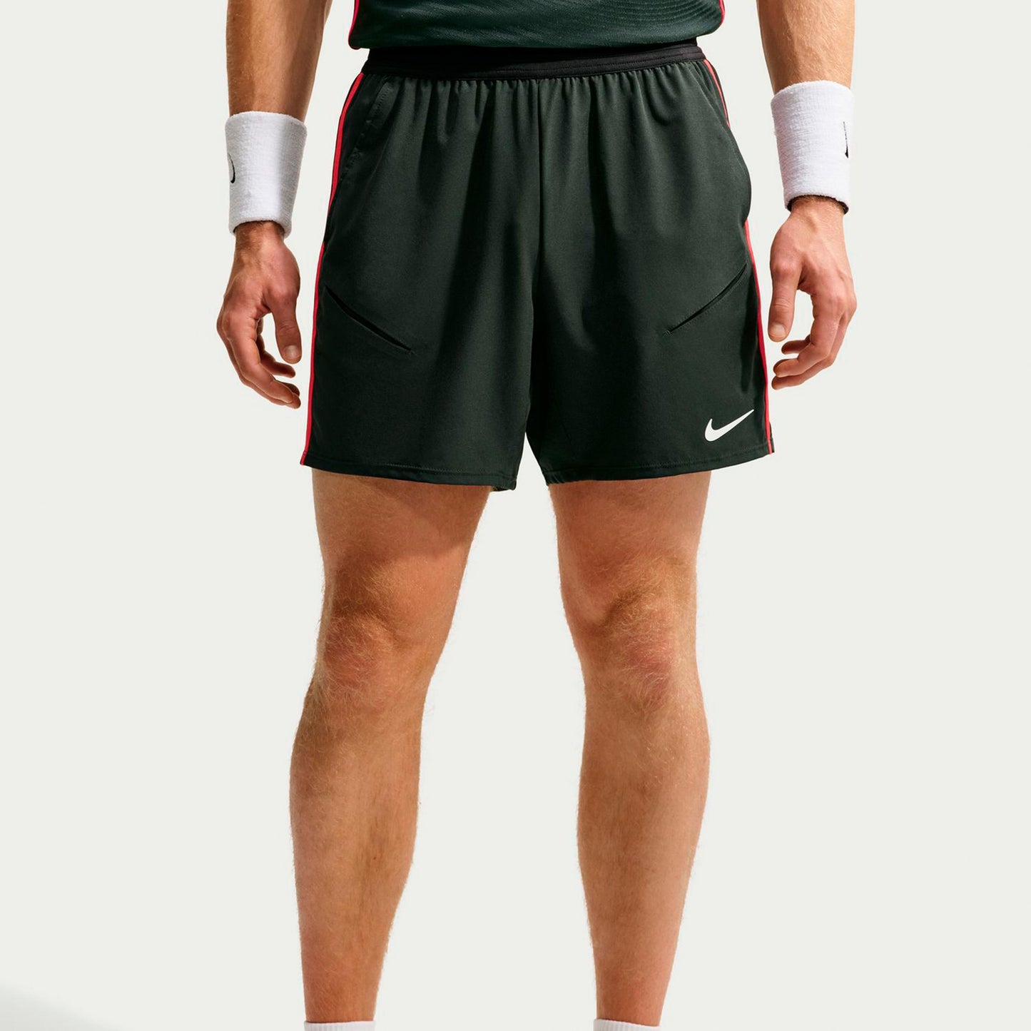 Nike Court Slam Shorts Hombres - gris oscuro
