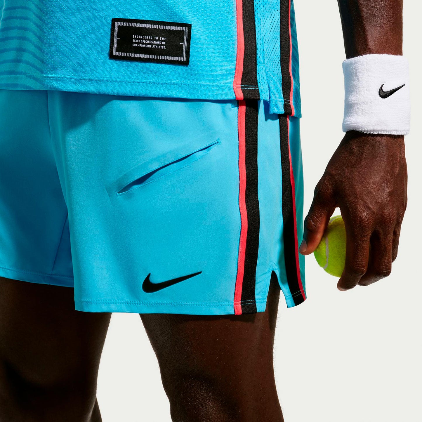 Nike Court Slam Shorts Hombres - azul claro
