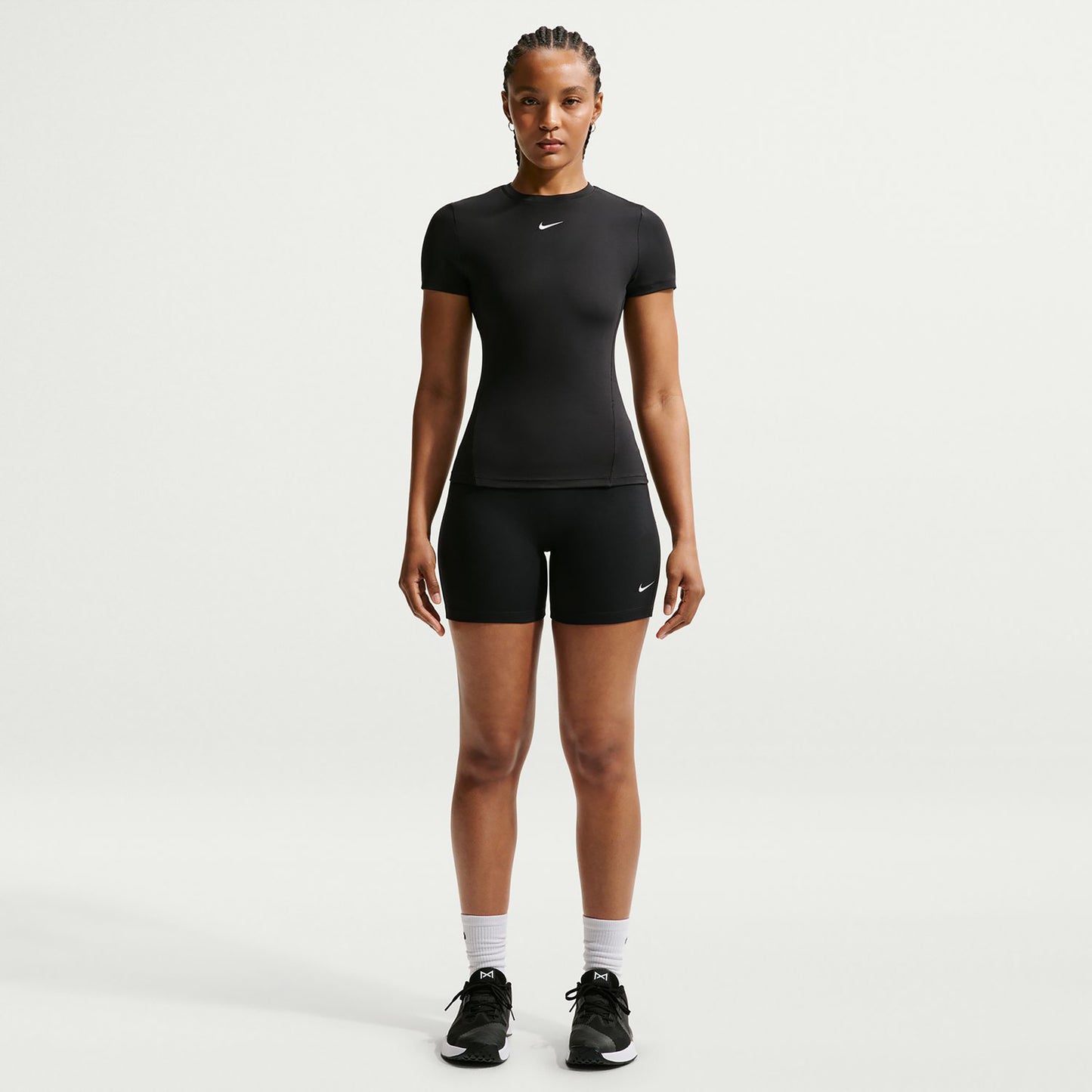 Nike One Fitted Camiseta de manga corta Mujeres - negro