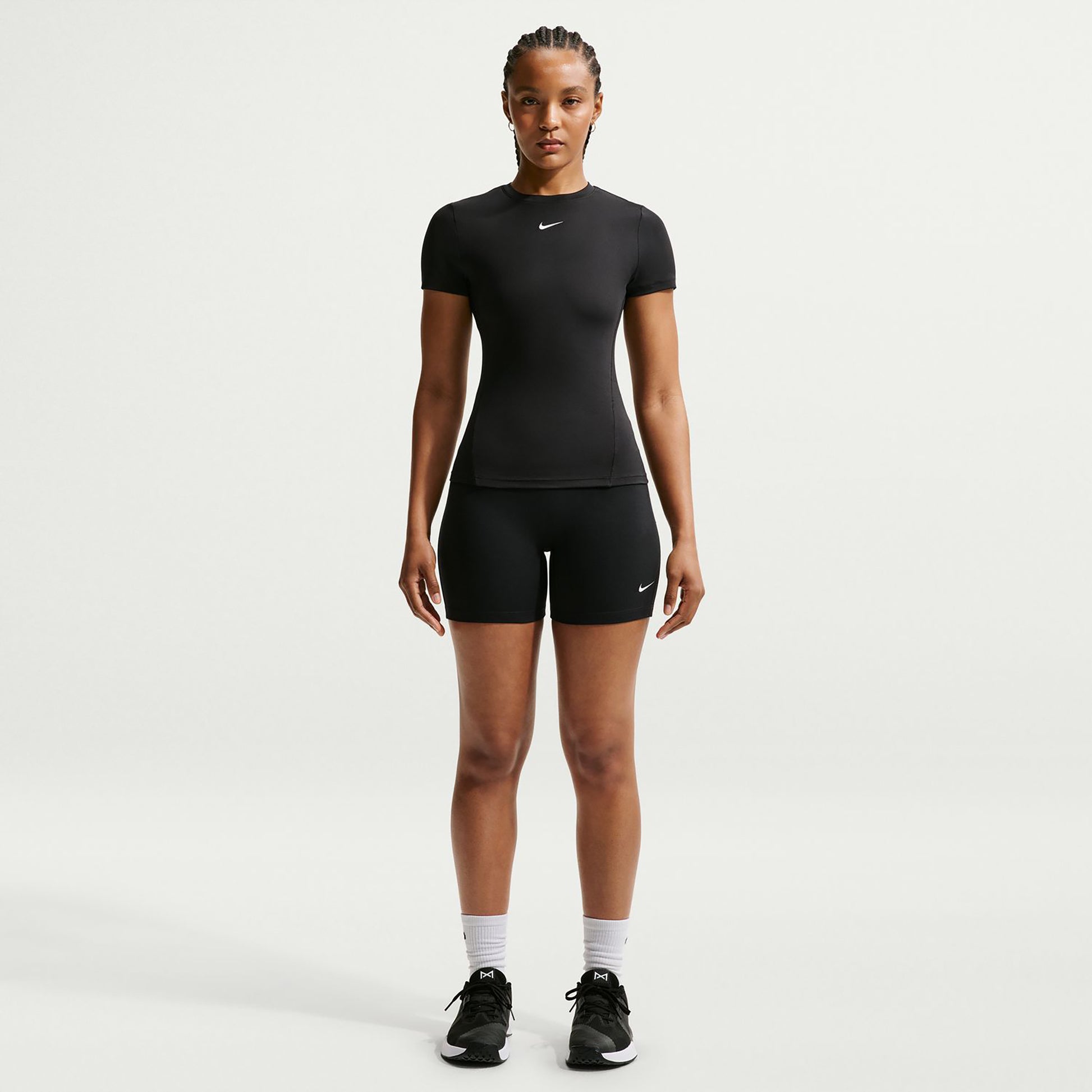 Nike One Fitted Camiseta de manga corta Mujeres - negro