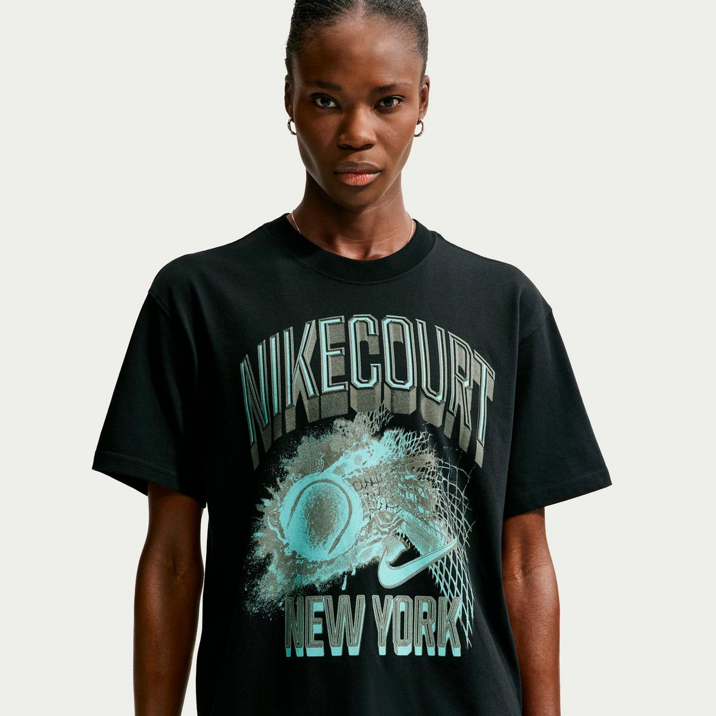 Nike Court Slam Camiseta de manga corta Mujeres - negro