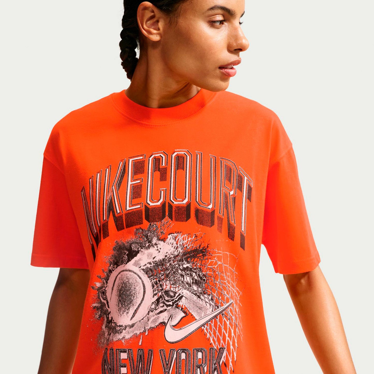 Nike Court Slam Camiseta de manga corta Mujeres - naranja
