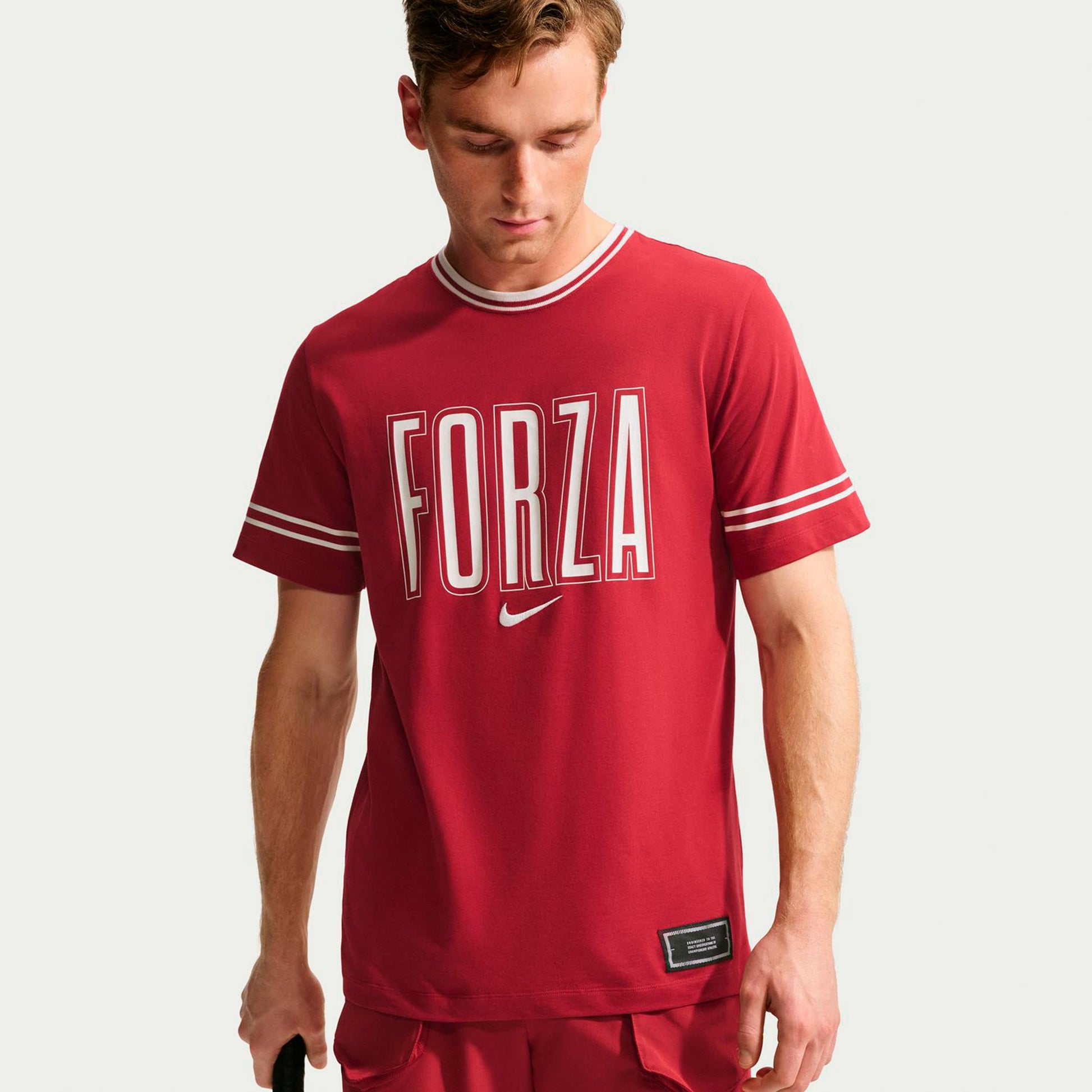 Nike Court Camiseta de manga corta Hombres - rojo