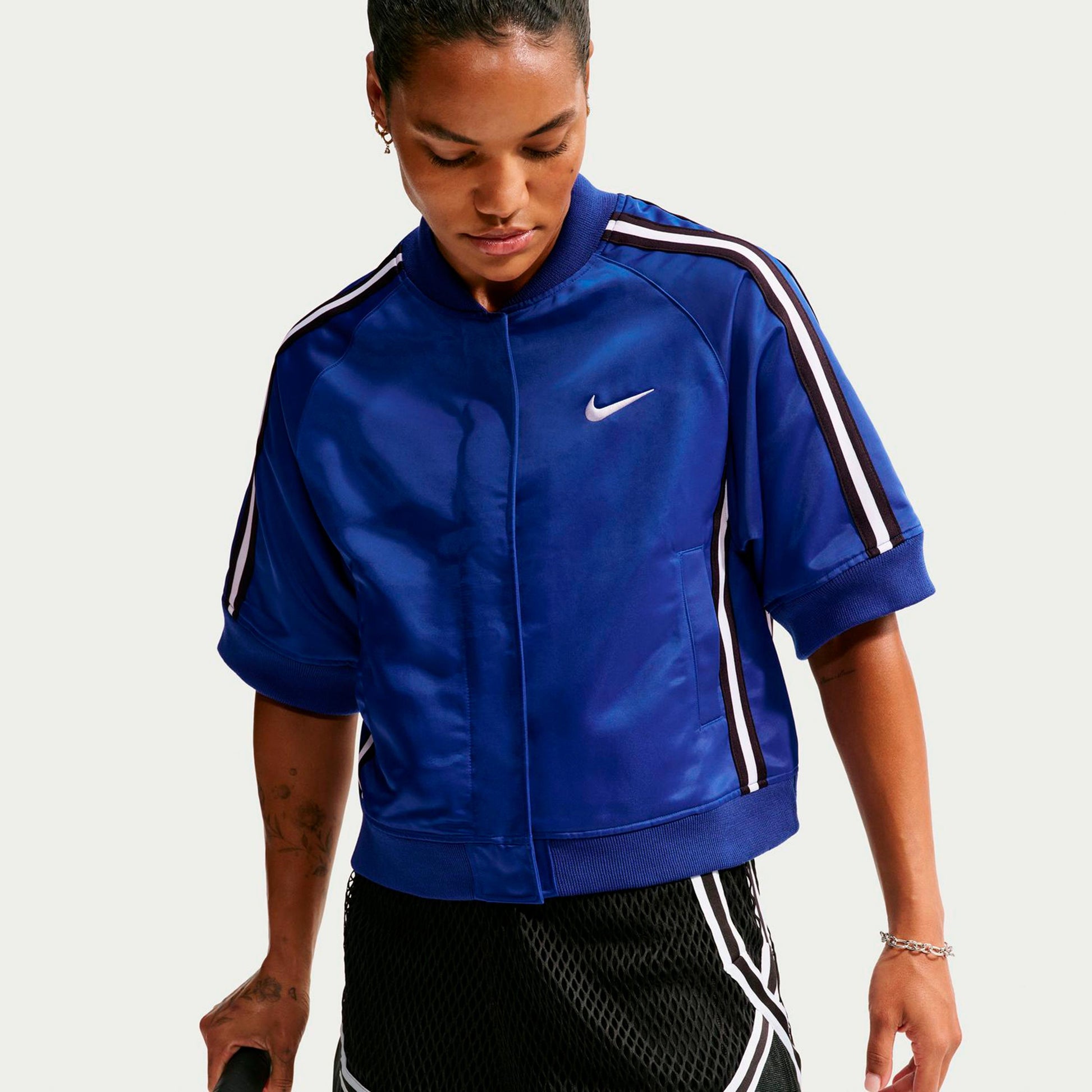 Nike Court Slam Chaqueta de entrenamiento Mujeres - azul oscuro, negro