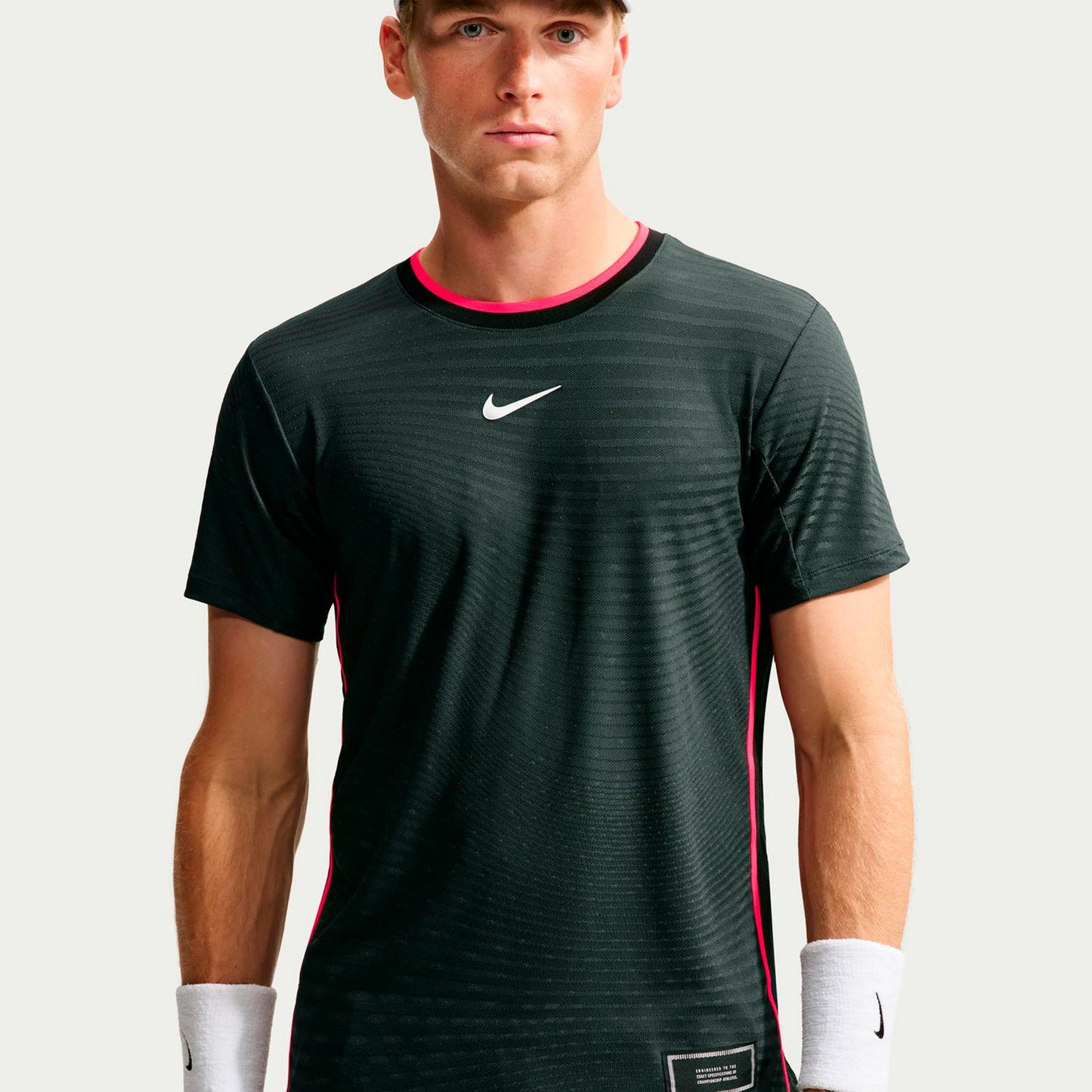 Nike Court Slam Camiseta de manga corta Hombres - gris oscuro