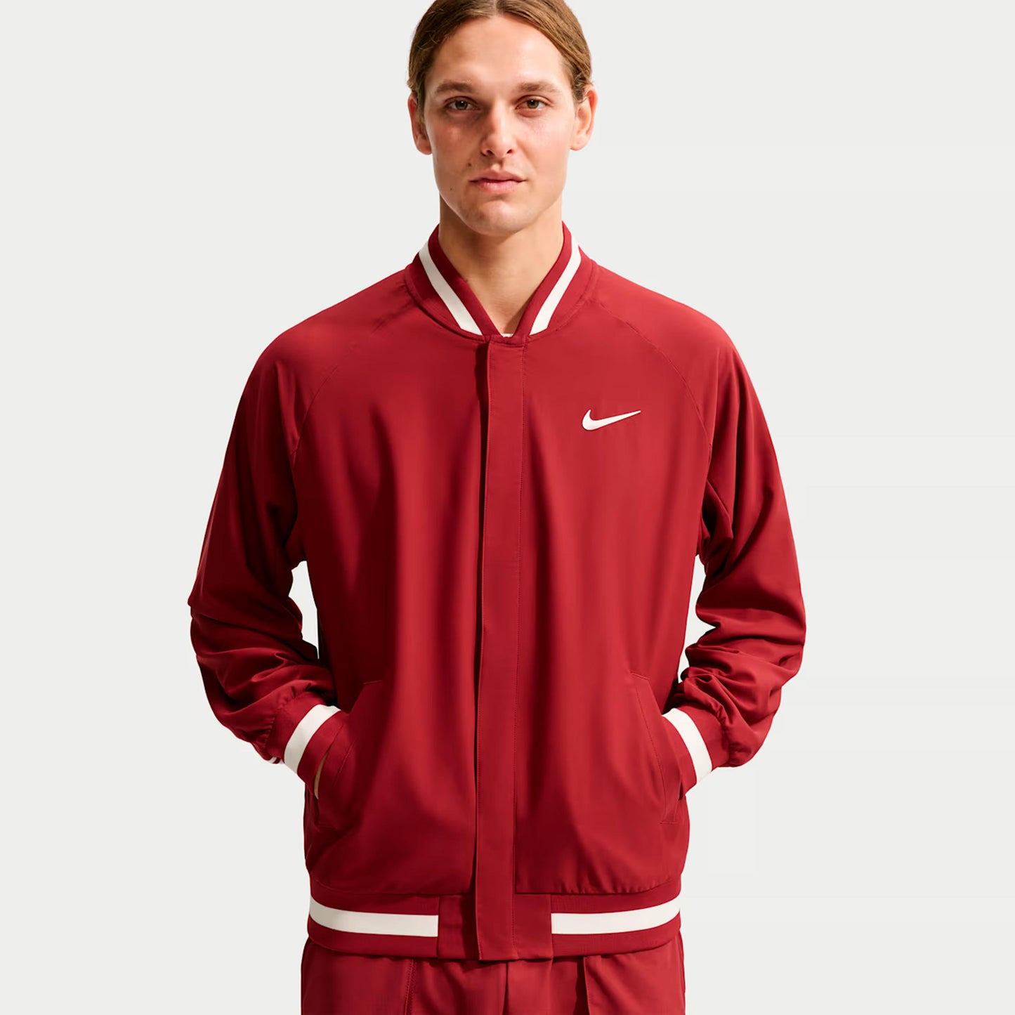 Nike Jannik Sinner Court Slam Chaqueta de entrenamiento Hombres - rojo, crema
