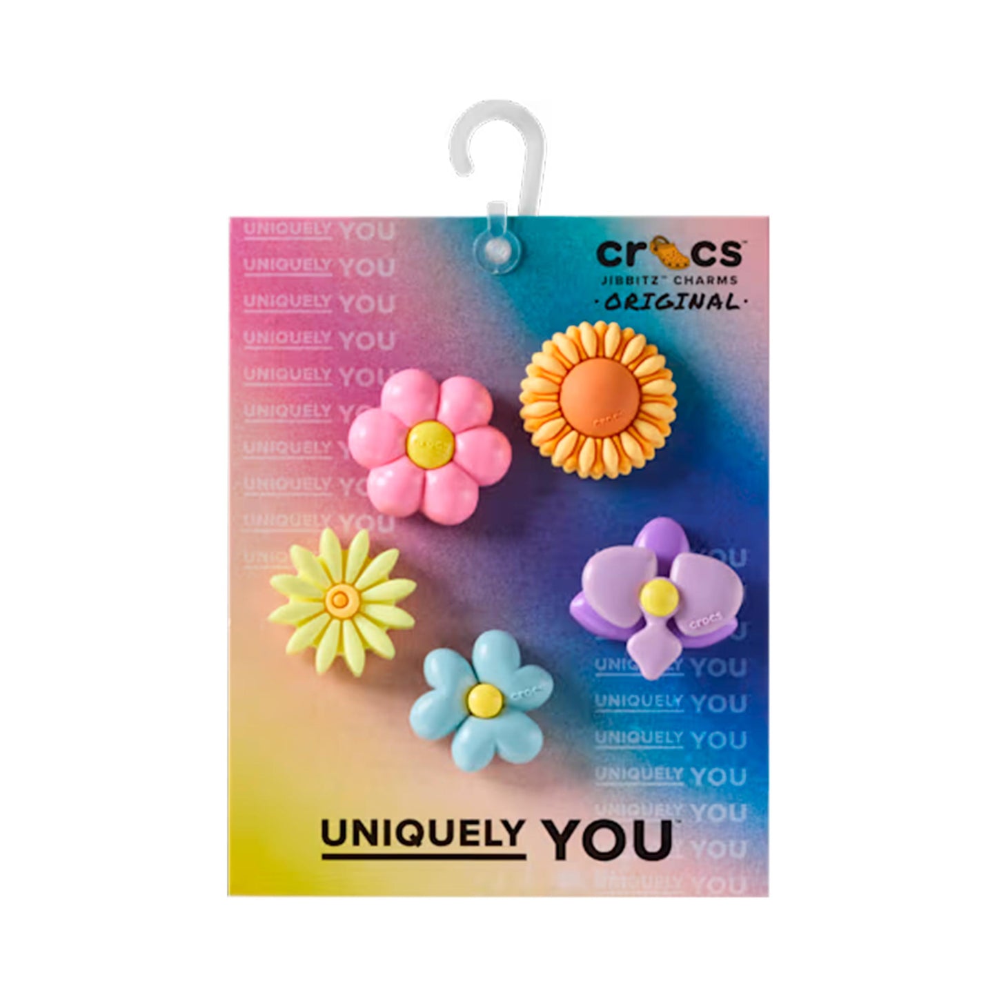 Crocs Puffy Flower Sonstiges Unisex - azul claro, rosa