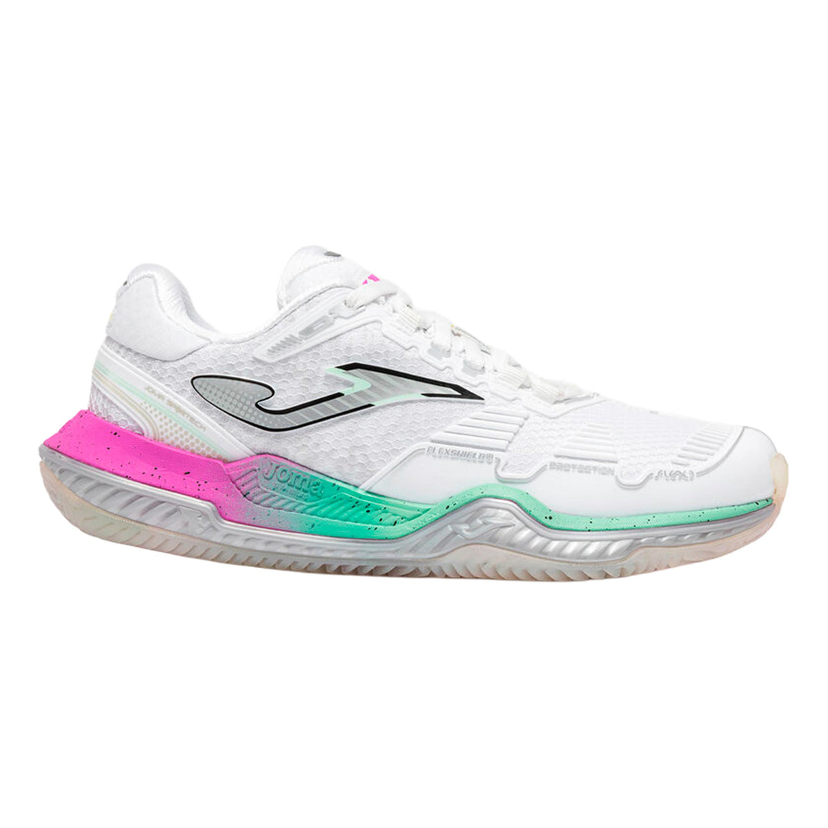 Joma Point Zapatilla todas las superficies Mujeres - blanco, rosa