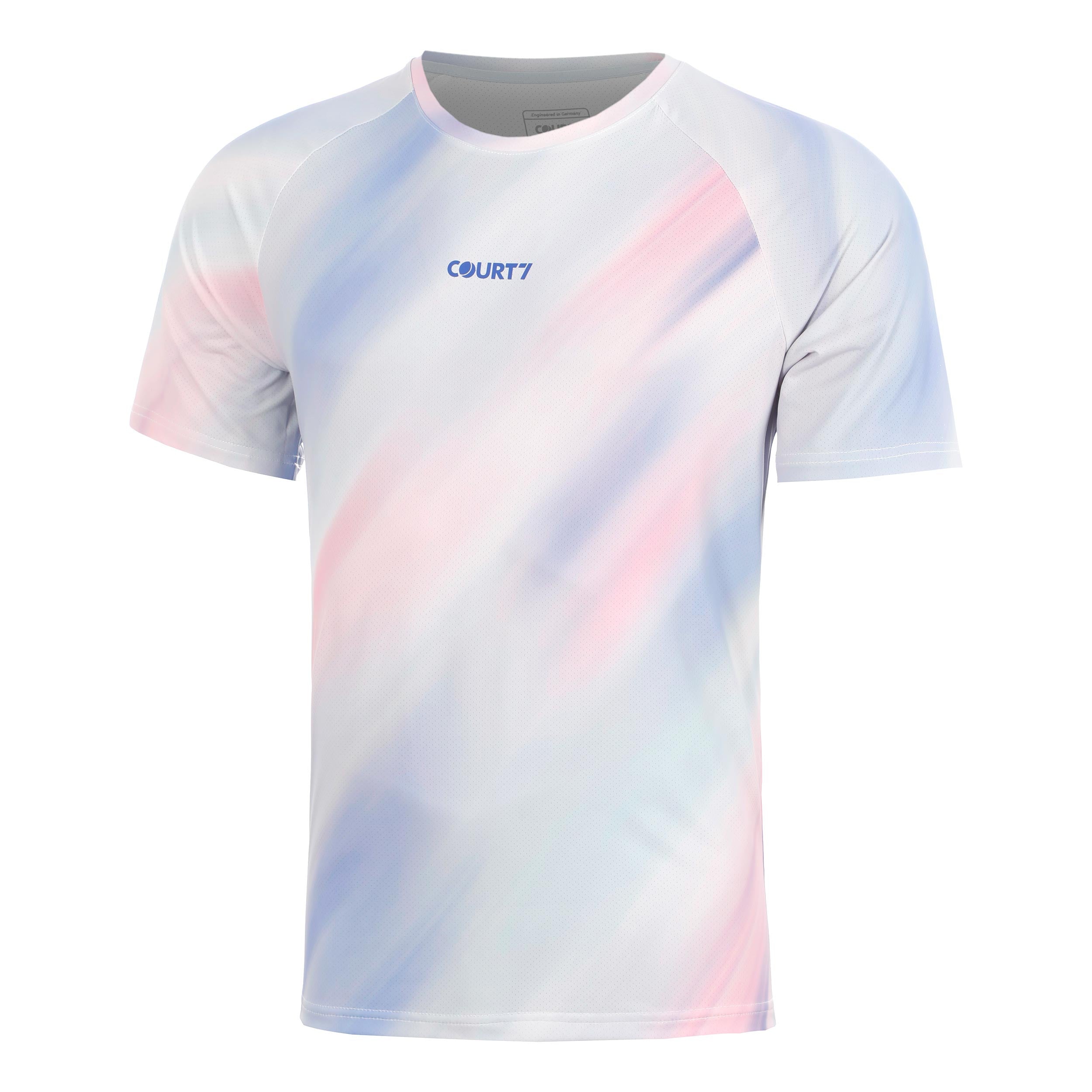 COURT7 Performance Camiseta de manga corta Hombres - blanco, multicolor