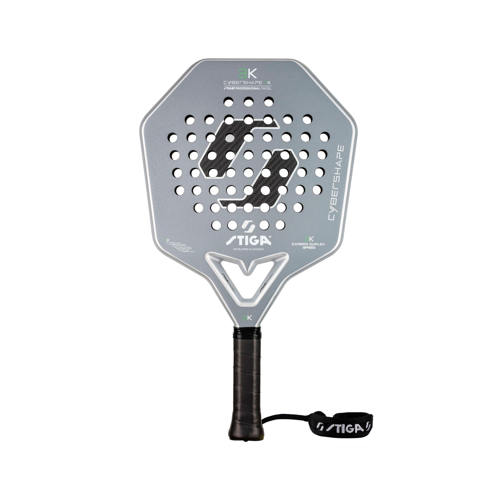 Stiga 3K 2 Cybershape Pala de pádel Raquetas de test