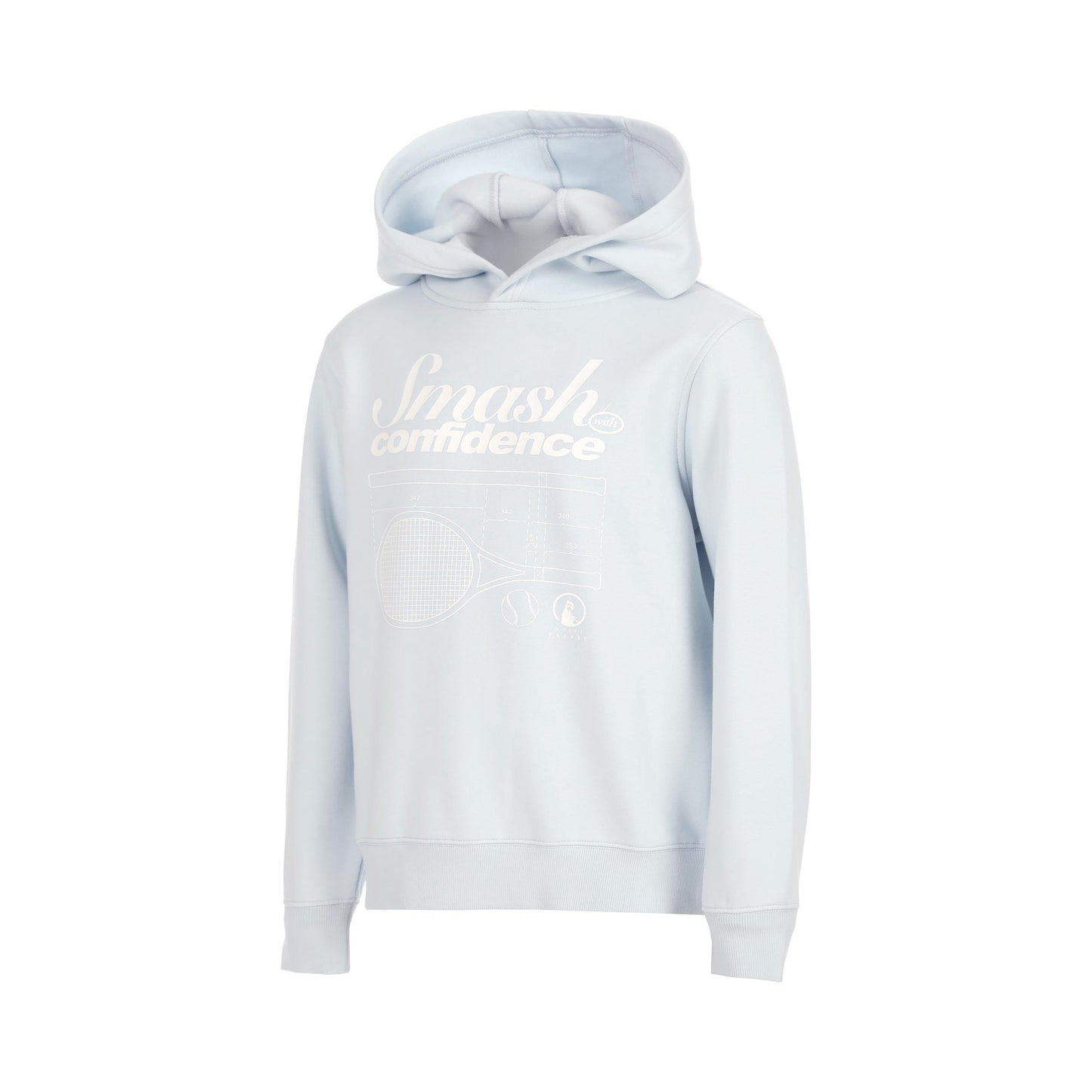 Quiet Please Confidence Loose Fit Sudadera con capucha Niños - azul claro