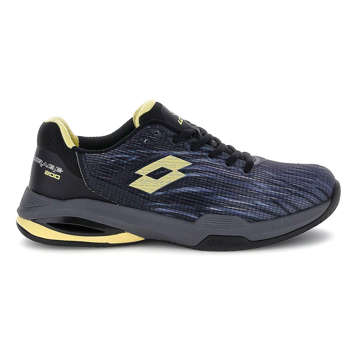 Lotto Mirage 200 III PRT SPD Zapatilla todas las superficies Hombres - negro, amarillo