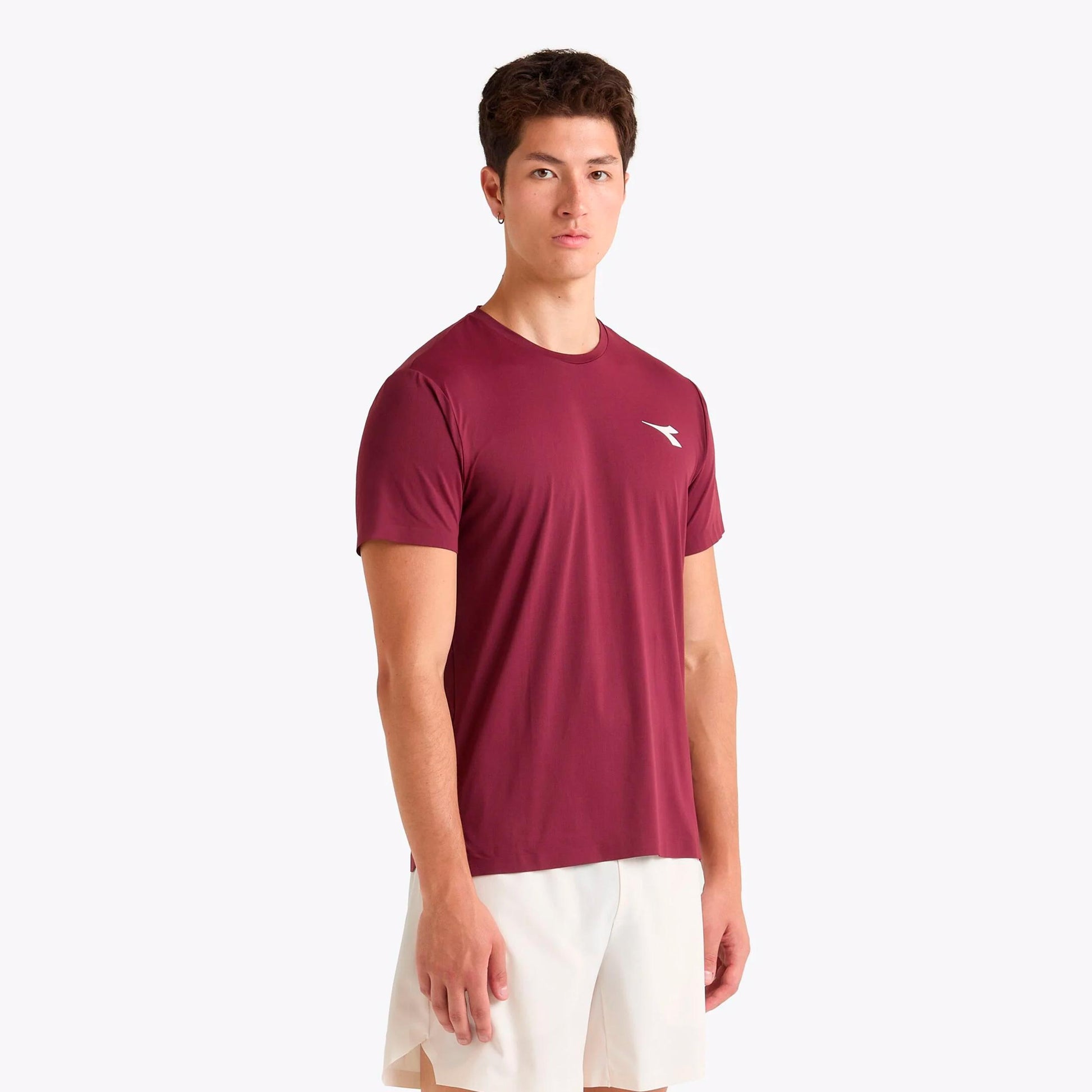 Diadora Icon Camiseta de manga corta Hombres - rojo vino