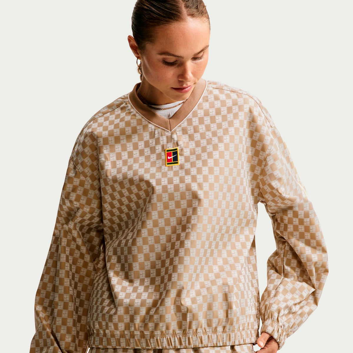Nike Woven Camiseta de manga larga Mujeres - beige