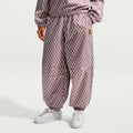 Mid-Rise Oversized Pantalón de entrenamiento Mujeres - marrón