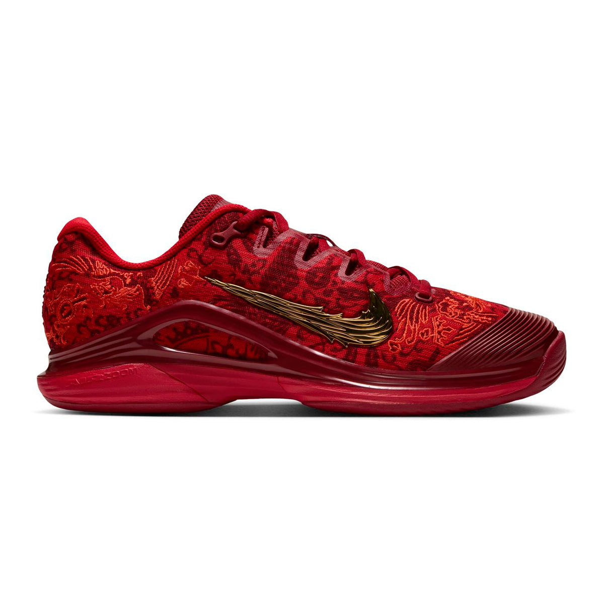 Nike Qinwen Zheng Vapor 12  Zapatilla todas las superficies Mujeres-rojo, dorado