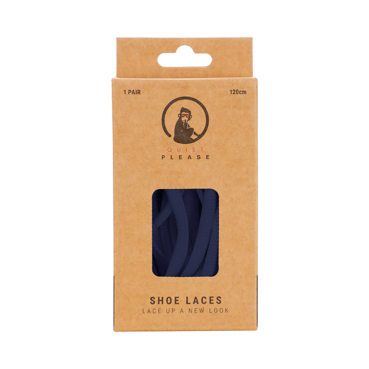Quiet Please QP shoe laces 120cm Cordones - azul oscuro