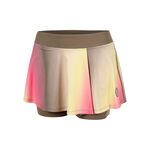 Ropa BIDI BADU BIDI BADU Spectrum Printed Wavy Falda Mujeres-Marrón,Amarillo