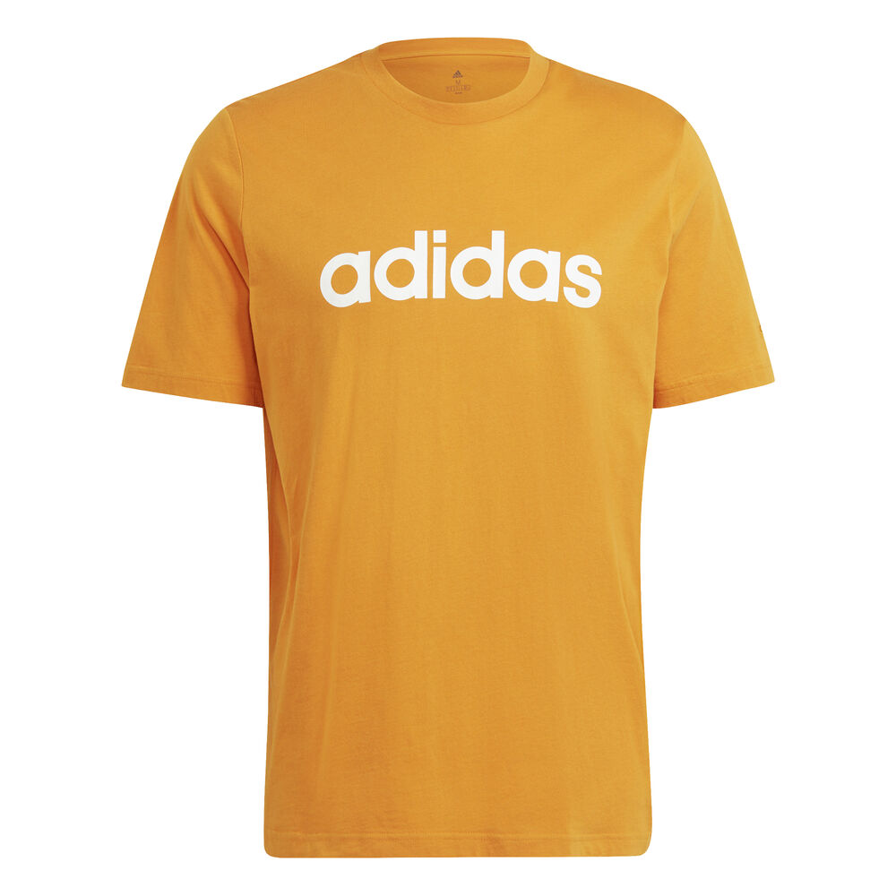 Linear Single Jersey Camiseta De Manga Corta Hombres - Naranja