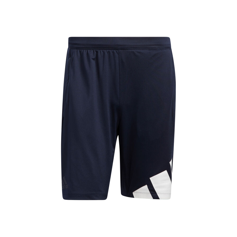 4k 3 Bar Shorts Hombres - Azul Oscuro, Blanco
