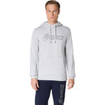 Ropa ASICS ASICS Logo Oth Sudadera Con Capucha Hombres-Gris Claro