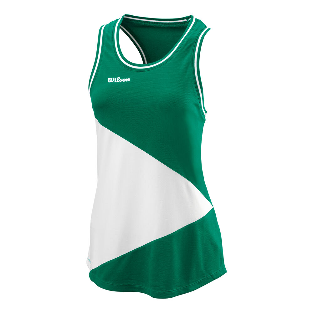 Team II Camiseta De Tirantes Mujeres - Verde, Blanco