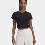 Ropa Under Armour Under Armour Rival Rib Camiseta De Manga Corta Mujeres-Negro