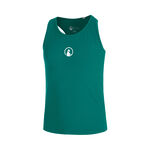 Ropa de tenis Quiet Please Quiet Please Racerback Camiseta de tirantes Chicas-verde