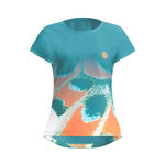 Ropa BIDI BADU BIDI BADU Melbourne 2025 Camiseta De Manga Corta Chicas-Color Petróleo,Naranja