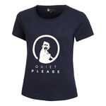 Ropa Quiet Please Quiet Please Baseline Logo Camiseta de manga corta Mujeres - azul oscuro, 