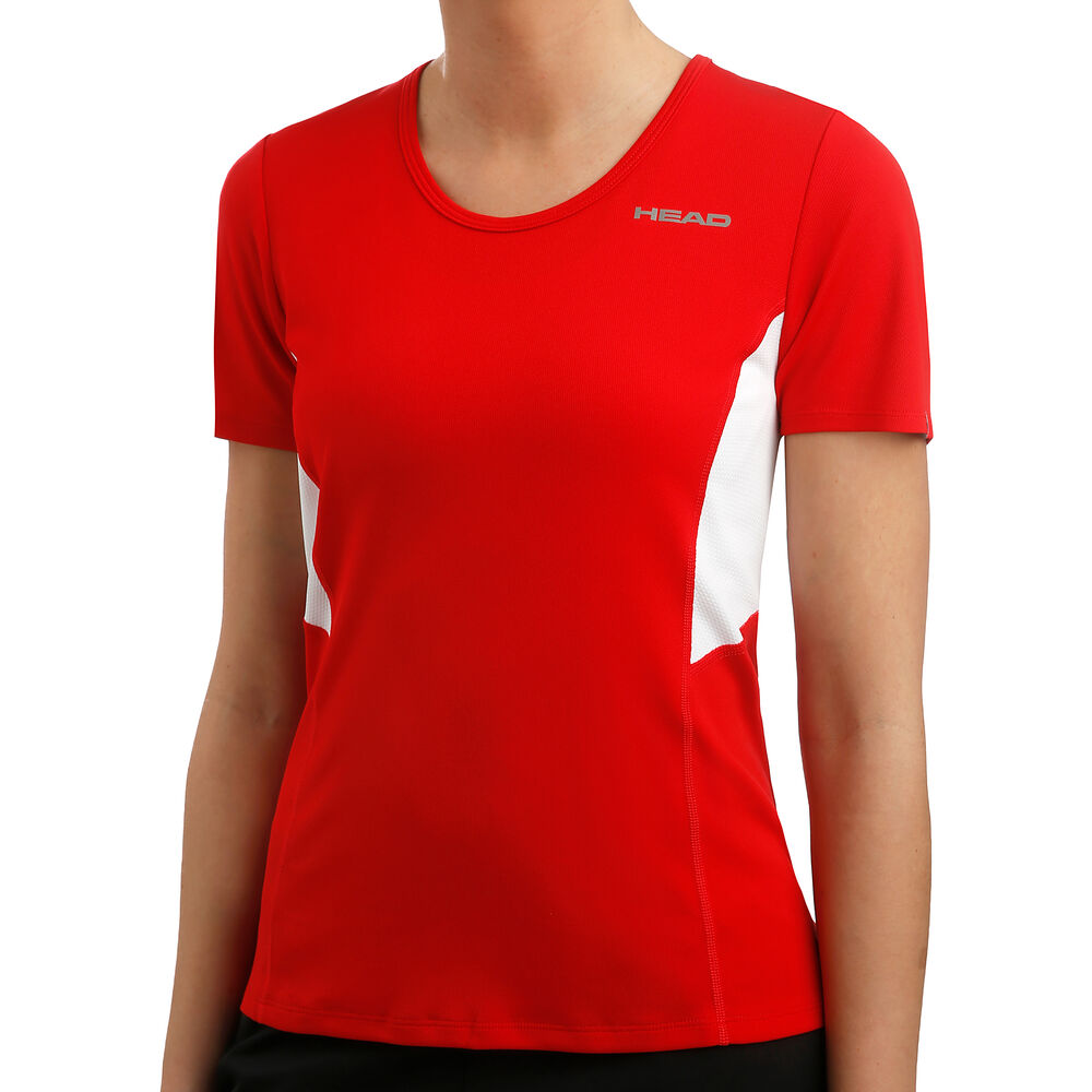 Club Tech Camiseta De Manga Corta Mujeres - Rojo, Blanco